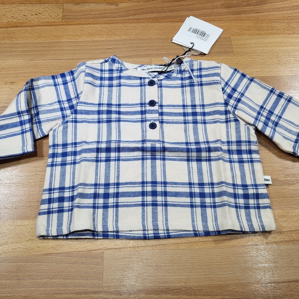 New With Tags The New Society Baby Boys Girls Size 3 Months Organic Cotton Shirt